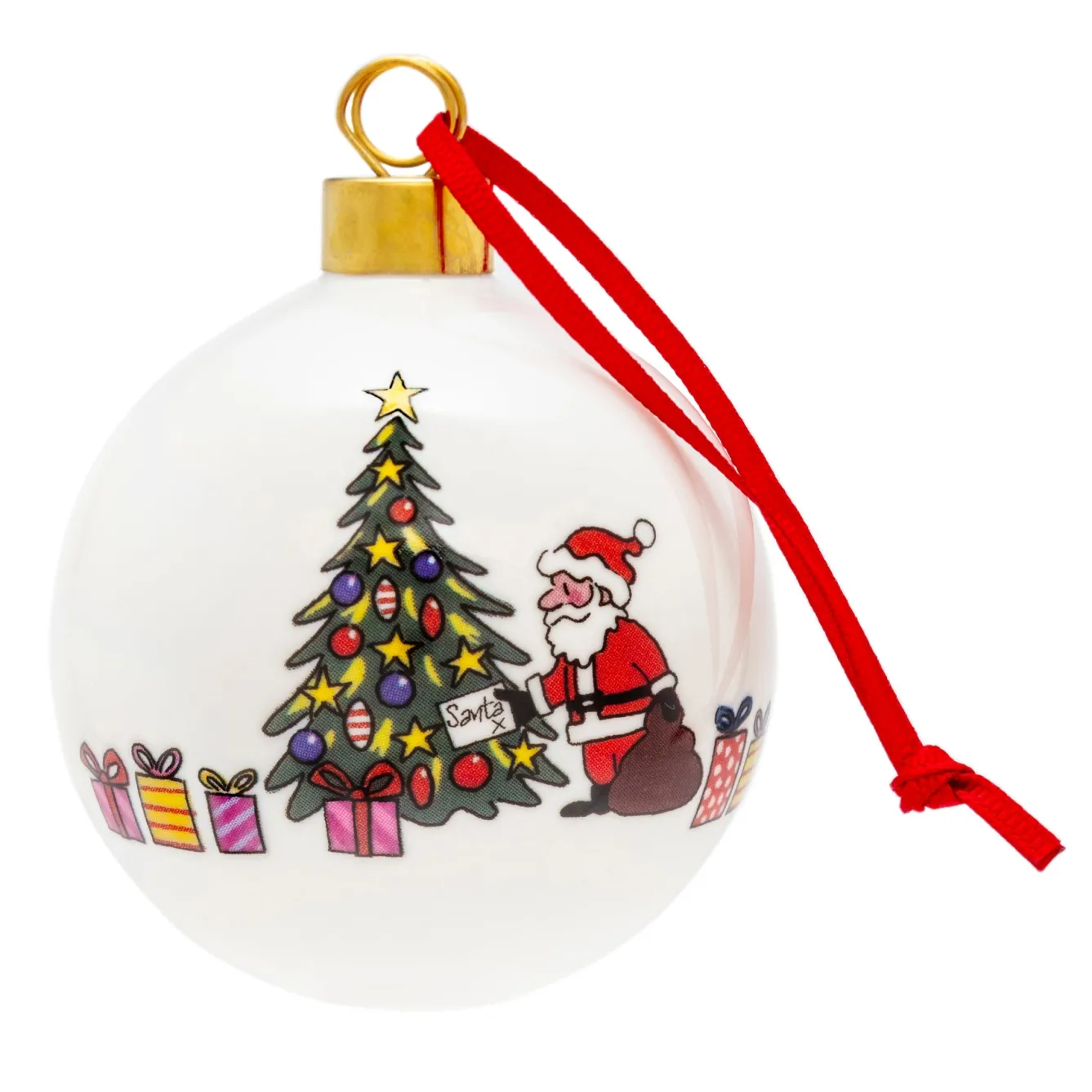 Alison Gardiner Christmas Trees Bauble Boxed- Christmas Decorations|Seasonal Decor
