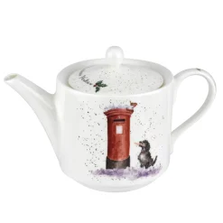 Wrendale Designs 'Christmas Wishes' Fine Bone China Teapot- Tea|Teapots