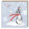 Paper Shed Design 'Christmas Wishes' Rabbit in a Scarf Christmas Card- Christmas