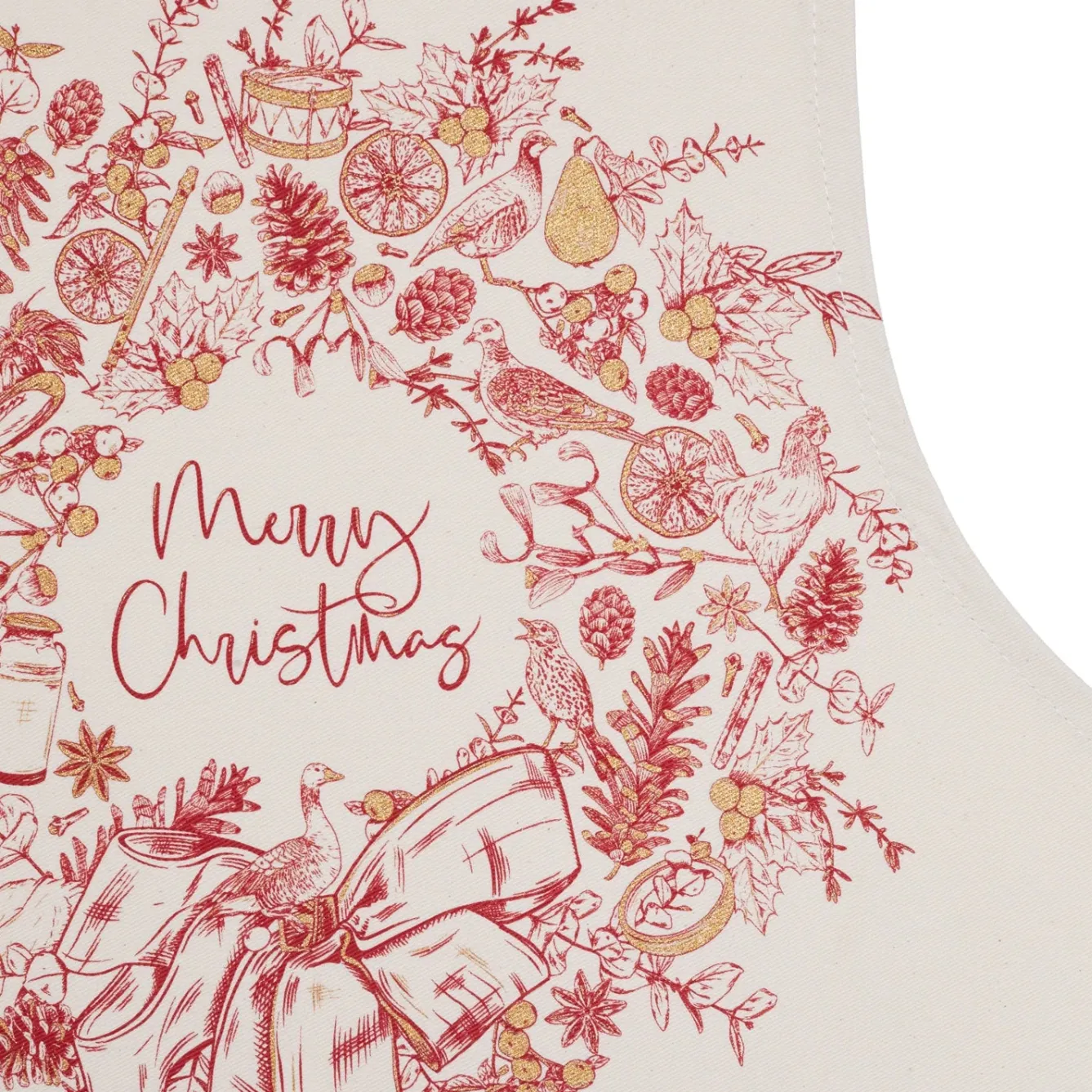 Victoria Eggs Christmas Wreath Apron- Aprons