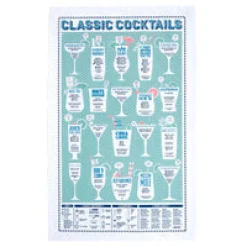 Stuart Gardiner Classic Cocktails Tea Towel- Father's Day|Tea