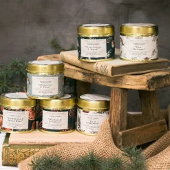 Toasted Crumpet Clementine & Clove Candle in a Matte Gold Tin- Christmas