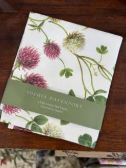 Sophia Davenport Clover Linen Union Tea Towel- Tea|Tea Towels