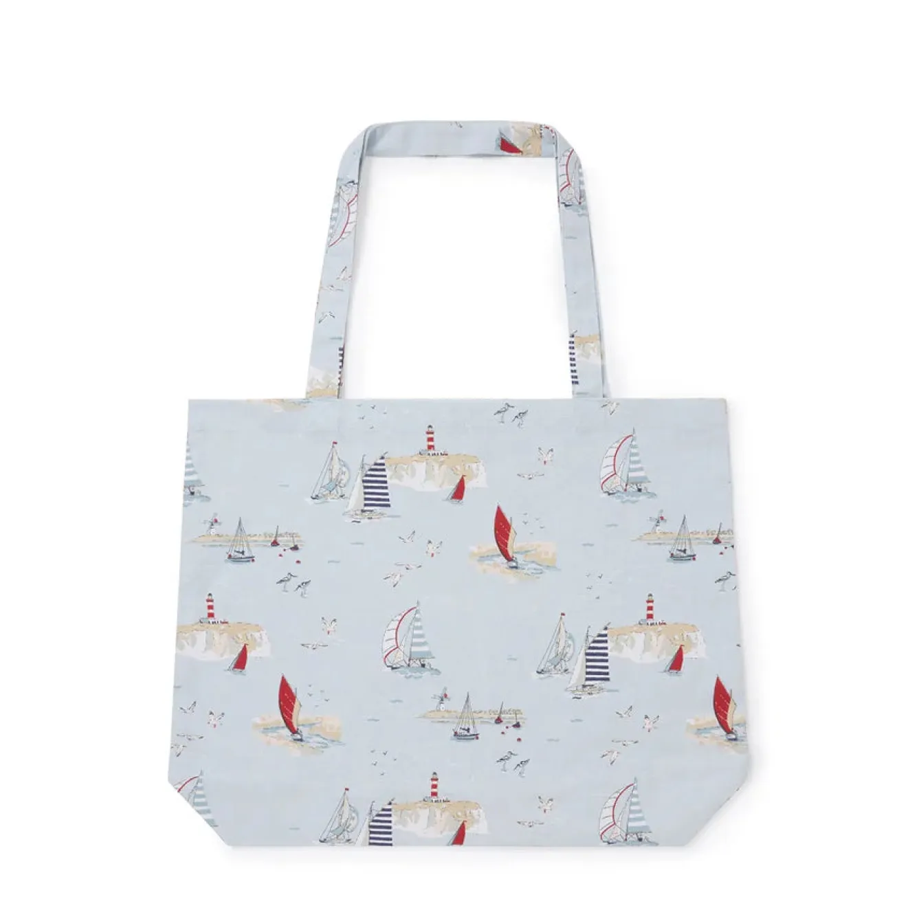 Sophie Allport Coastal Boats Cotton Tote Bag- Bags