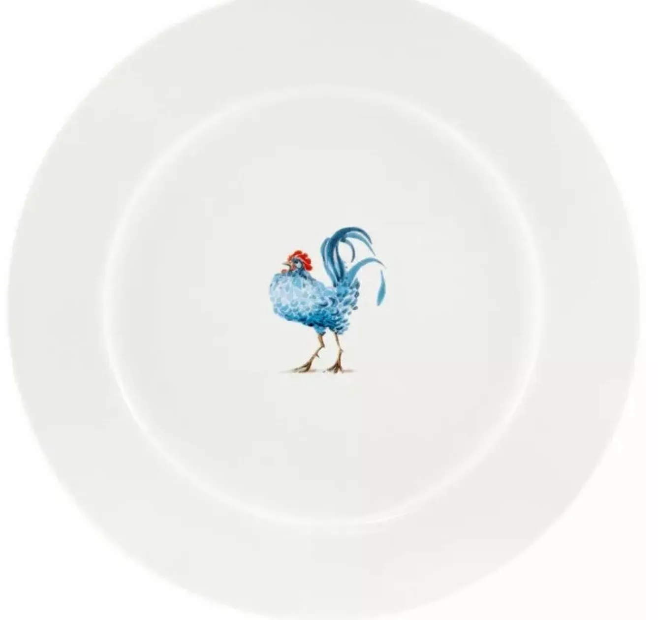 Jane Abbott Designs Cockerel 8 inch Bone China Plate- Tea|Plates