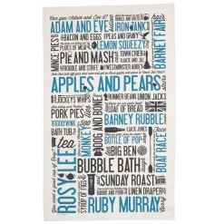 Victoria Eggs Cockney Rhyming Slang Tea Towel- Tea|Tea Towels