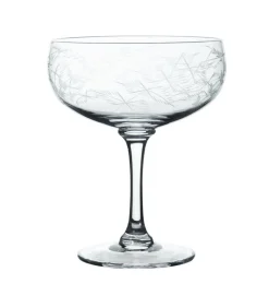 The Vintage List Cocktail Glass with Fern Design by- Glassware