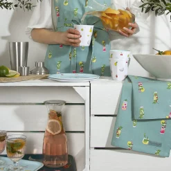 Sophie Allport Cocktails Set of 2 Tea Towels by- Tea|Tea