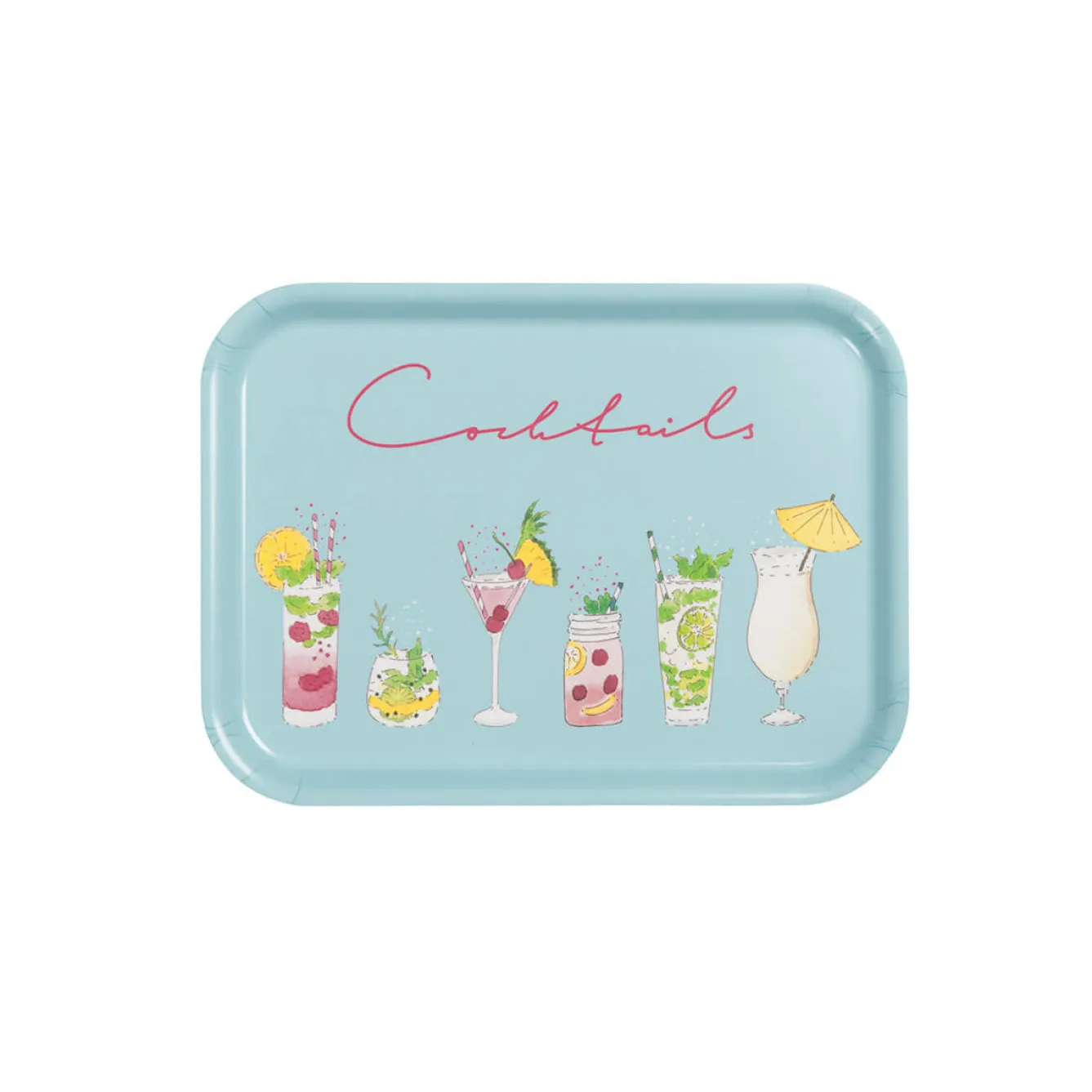 Sophie Allport Cocktails Small Tray- Tea|Trays