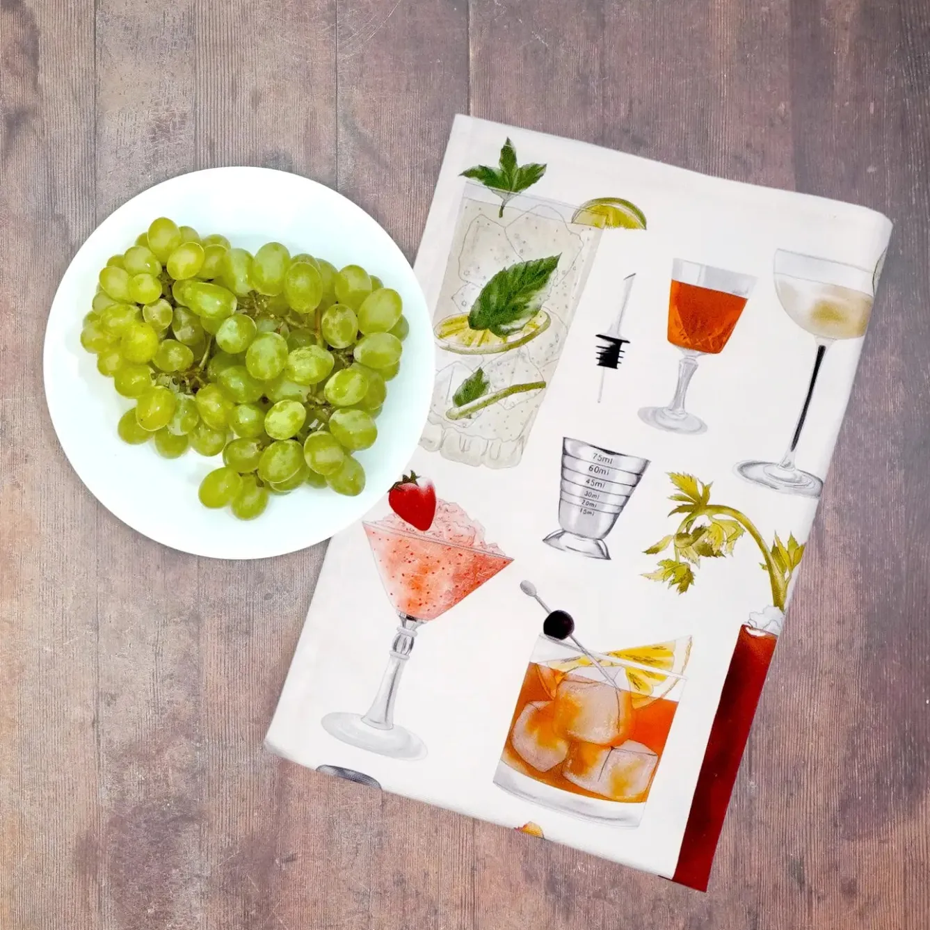 Corinne Alexander Cocktail Tea Towel by- Father's Day|Tea