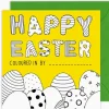 Yeti Colouring In "Happy Easter" Card- Greeting Cards|Crafts