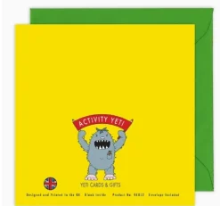 Yeti Colouring In "Happy Easter" Card- Greeting Cards|Crafts