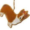 St. Nicolas Corgi with Crown Decoration- Royal|Christmas Decorations