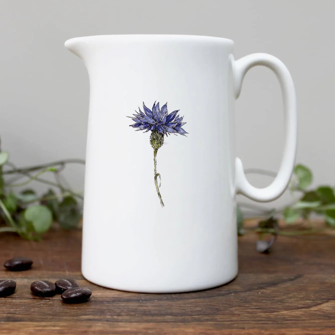 Toasted Crumpet Cornflower Bone China Half Pint Jug- Jugs