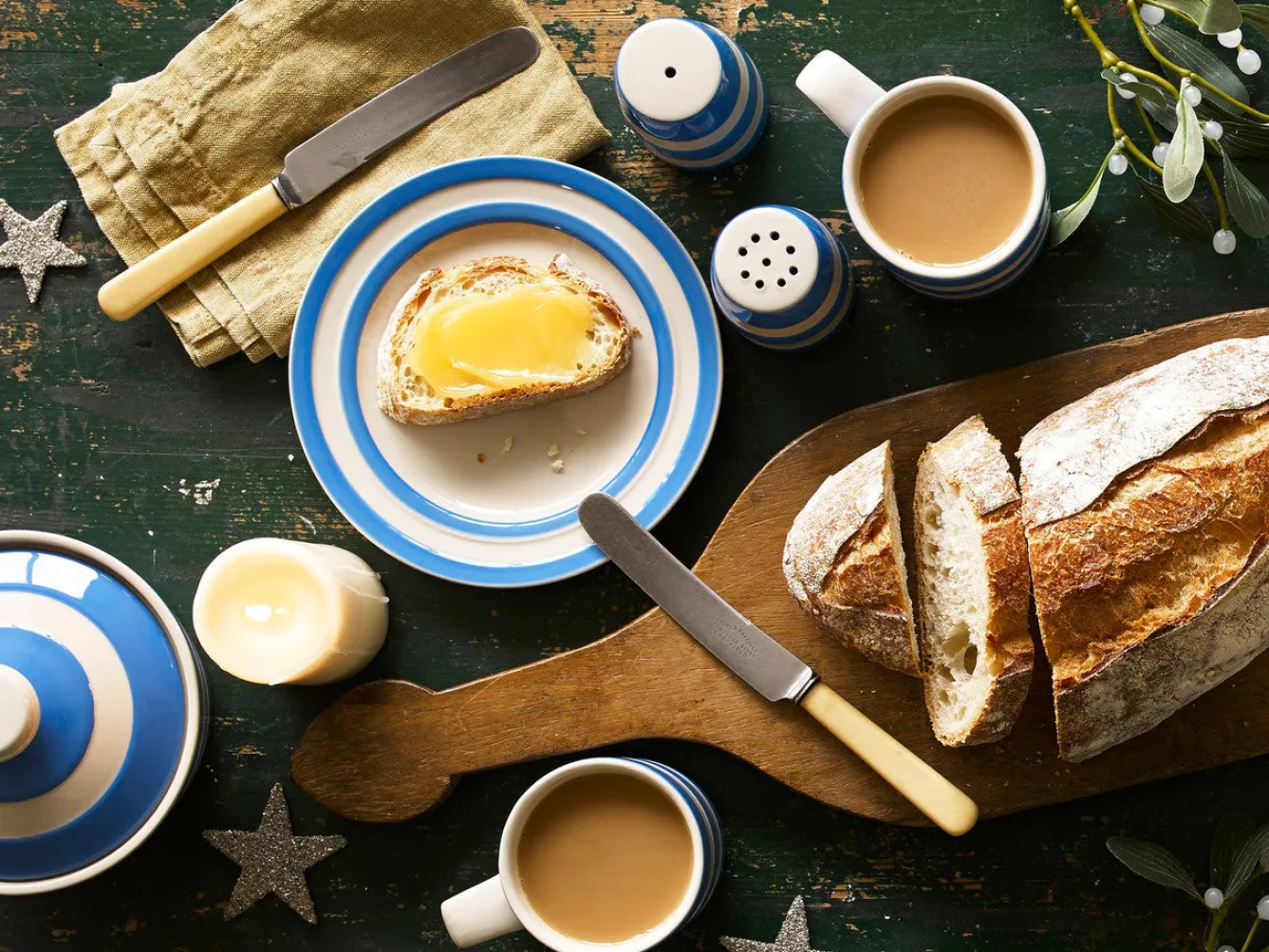 Cornishware Butter Dish- Butter Dishes