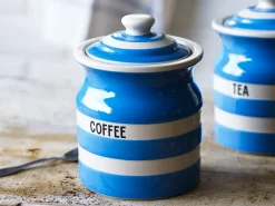Cornishware Coffee Storage Jar-- Blue- Storage|Storage Jars
