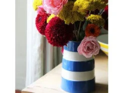 Cornishware Lighthouse Medium Blue Vase- Kitchenware