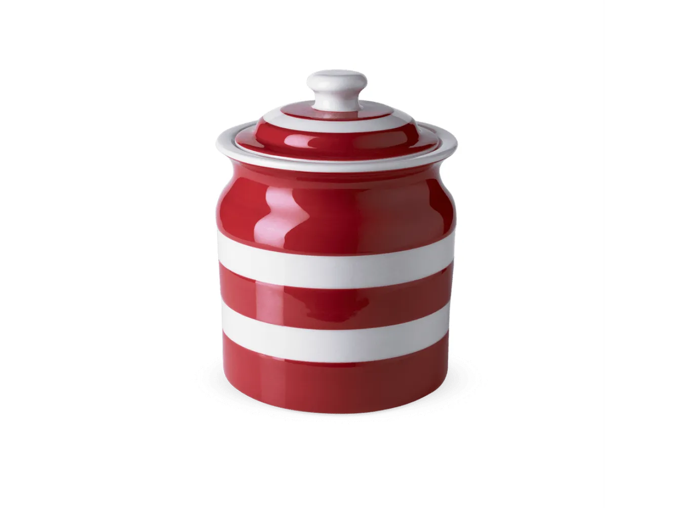 Cornishware Red Large Storage Jar 168cl- Storage|Storage Jars