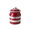 Cornishware Tea Storage Jar 84cl-- Red- Storage|Storage Jars