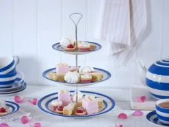 Cornishware Three-Tier Cake Stand- Serving Plates & Boards|Plates