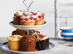 Cornishware Two-Tier Cake Stand- Serving Plates & Boards|Plates