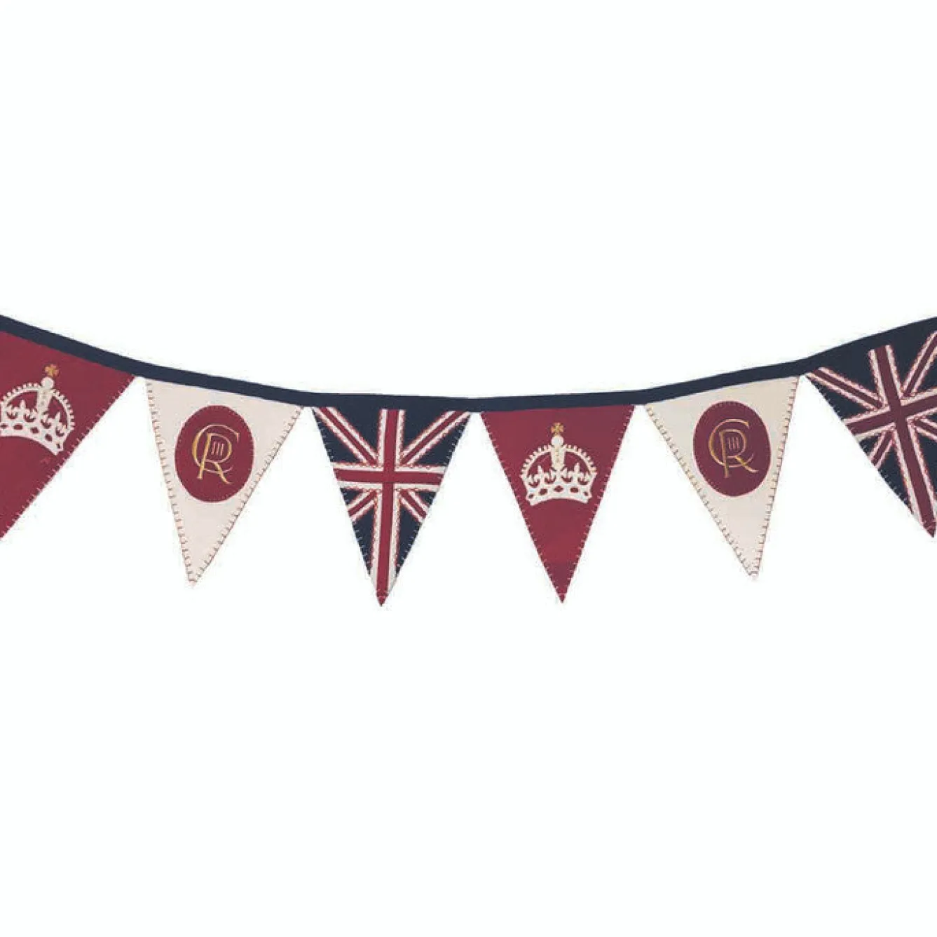Jan Constantine Coronation Felt Bunting- Royal|Pillows & Throws