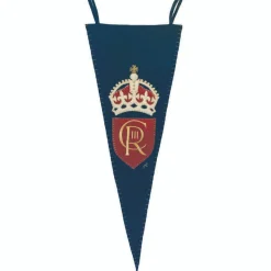 Jan Constantine Coronation Pennant Navy- Royal|Pillows & Throws