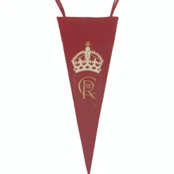 Jan Constantine Coronation Pennant Red- Royal|Pillows & Throws