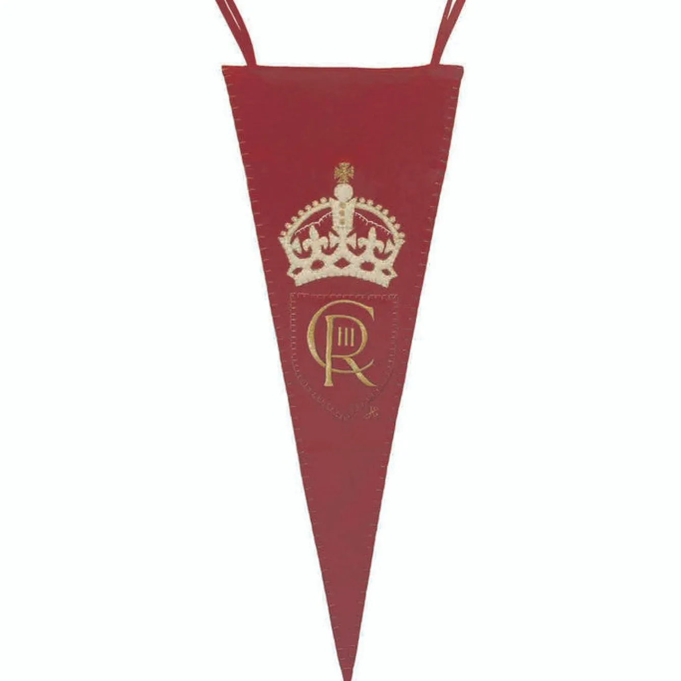 Jan Constantine Coronation Pennant Red- Royal|Pillows & Throws