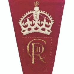 Jan Constantine Coronation Pennant Red- Royal|Pillows & Throws