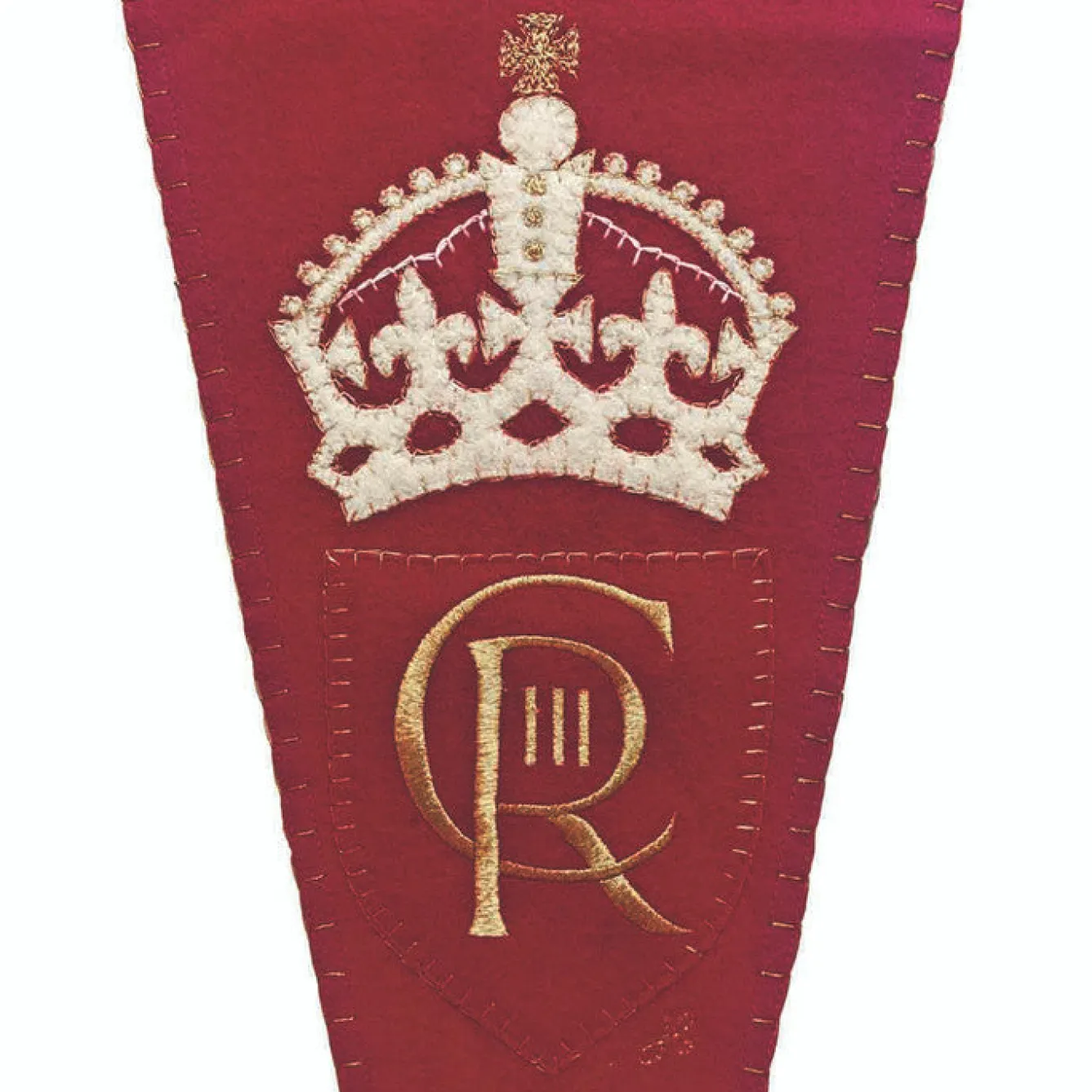 Jan Constantine Coronation Pennant Red- Royal|Pillows & Throws