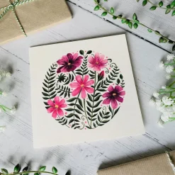 Becky Amelia Cosmos Greeting Card- Greeting Cards