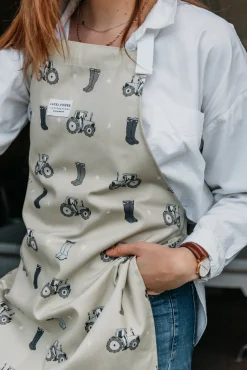 Laura Fisher Country Farm Cotton Apron- Aprons