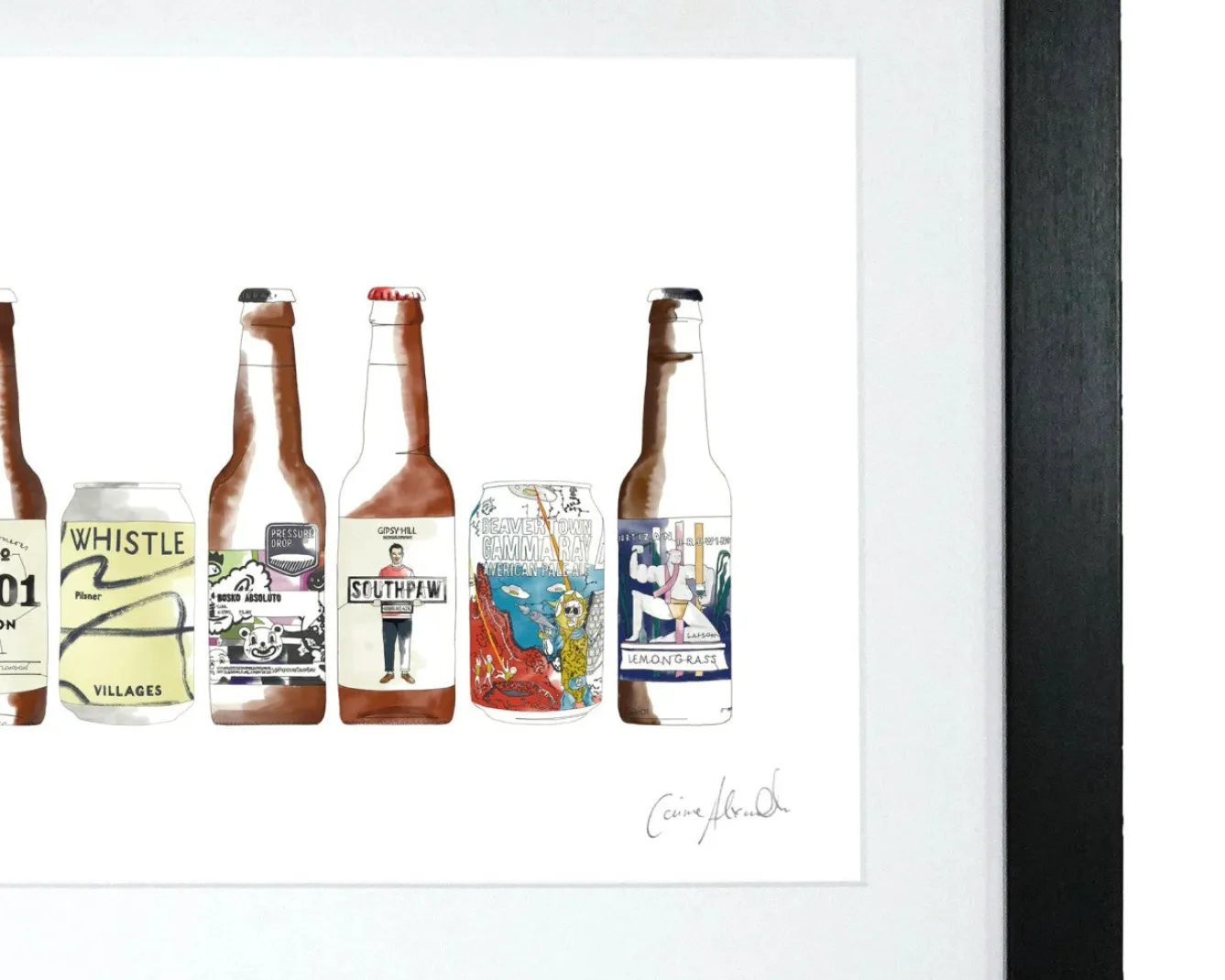 Corinne Alexander Craft Beer Print by- Art