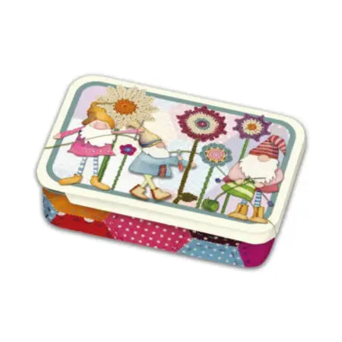 Emma Ball Crafting Gnomes Set of 6 Crochet Markers in a Pocket Tin- Crafts