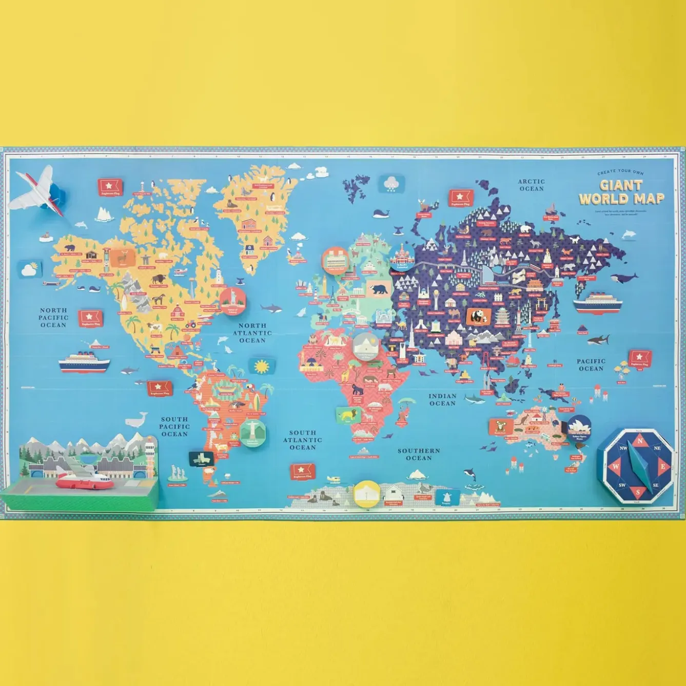 Clockwork Soldier Create Your Own Giant World Map by- Novelty|Crafts