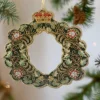 Tinker Tailor Crystal Christmas Wreath Decoration by London- Christmas Decorations|Seasonal Decor