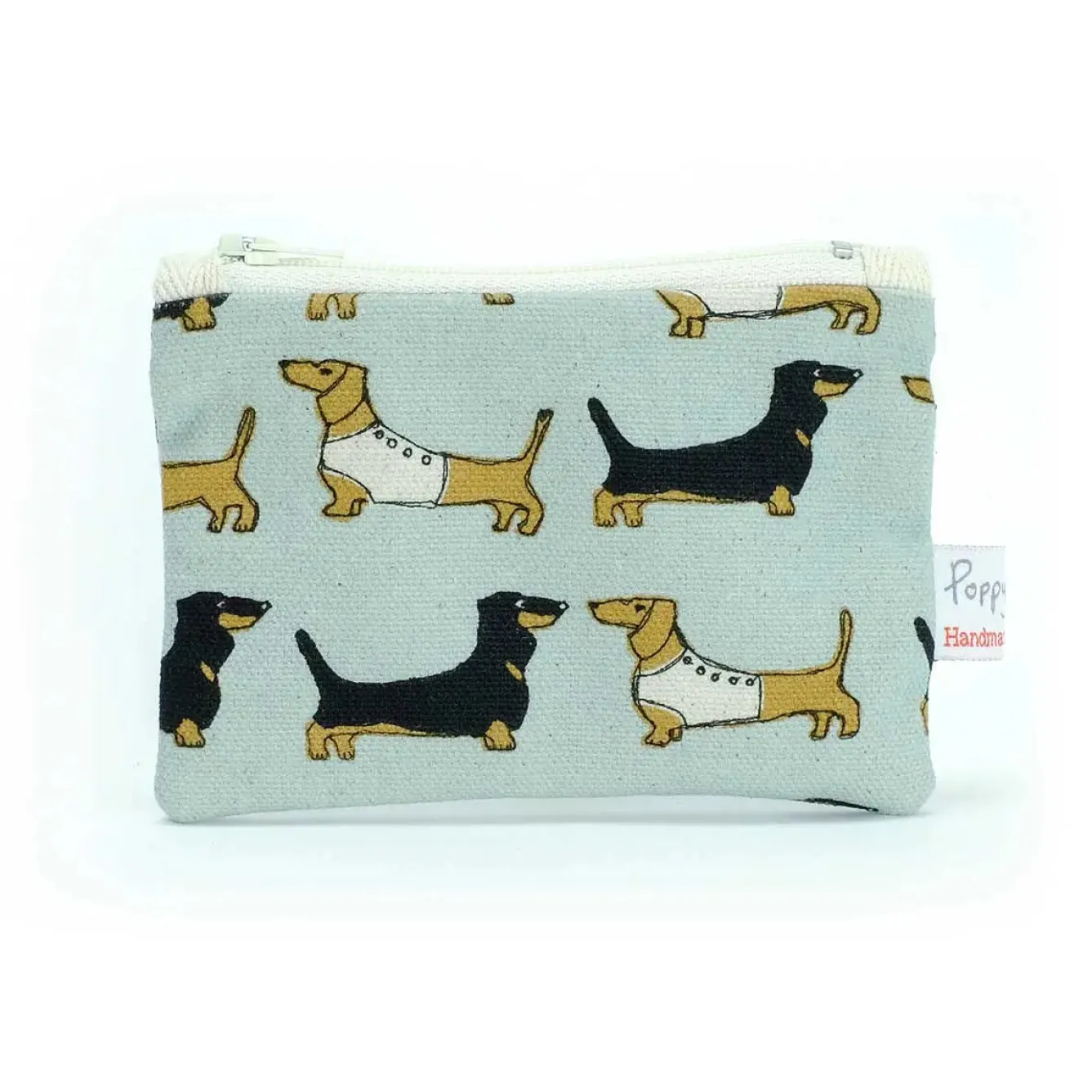 Poppy Treffry Dachshund Small Flat Coin Purse- Storage|Bags