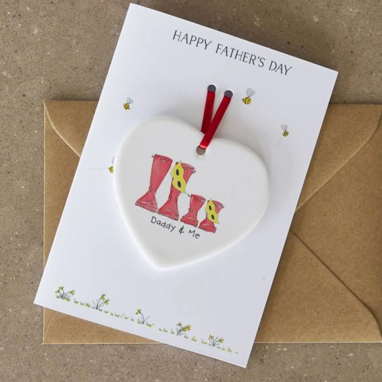 This Is Nessie Daddy & Me Superhero Keepsake Father's Day Card- Father's Day|Christmas Decorations