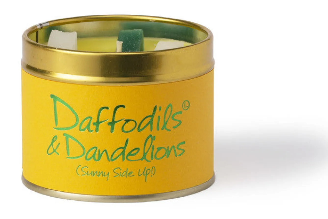 Lily-Flame Daffodils & Dandelions Scented Candle- Home Fragrance