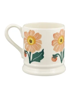 Emma Bridgewater Dahlia Hand-Stamped 1/2 Pint Mug- Flowers & Garden