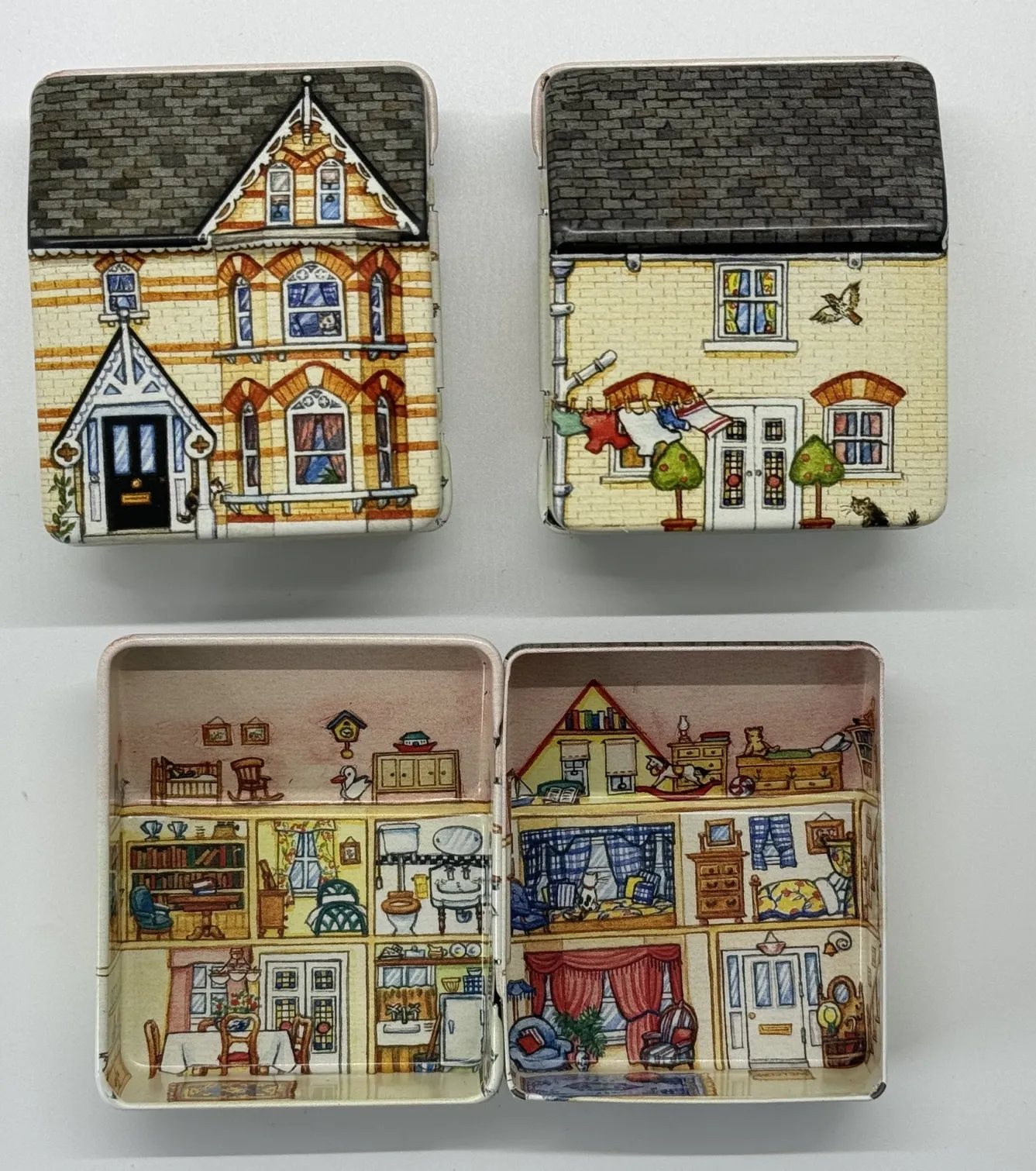 Elite Tins Dana Kubick Mini House Tins- Children|Children