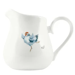 Jane Abbott Designs Dancing Hen Bone China Fat Jug - Large- Tea|Jugs