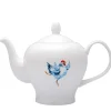 Jane Abbott Designs Dancing Hen Bone China Teapot- Tea|Tea