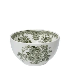Burleigh Dark Green Asiatic Pheasants Mini Footed Bowl - 4.75in/12cm- Bowls & Dishes