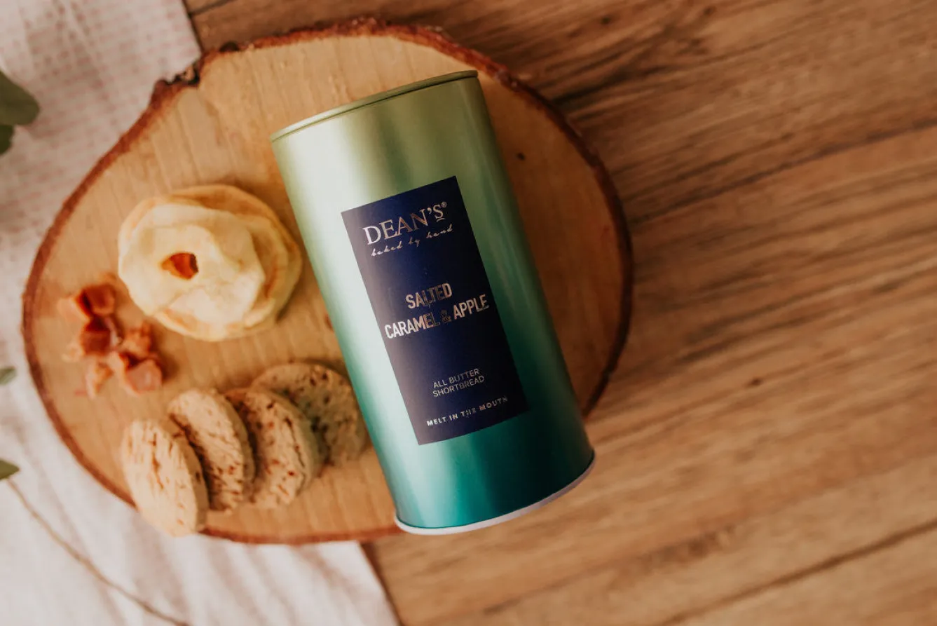 Dean's of Huntley Shortbread Dean's Salted Caramel & Apple All Butter Shortbread- Tea|Snacks & Crackers