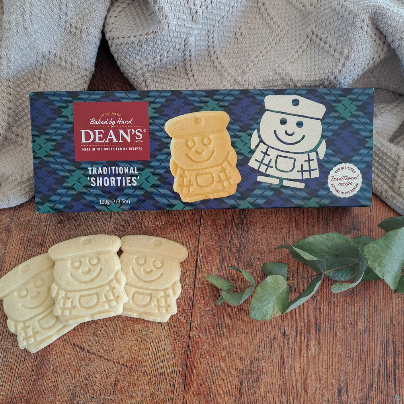 Dean's of Huntley Shortbread Dean's Traditional Shortie's 100g- Biscuits