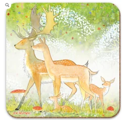 Emma Ball Deer Coaster- Tea|Coasters