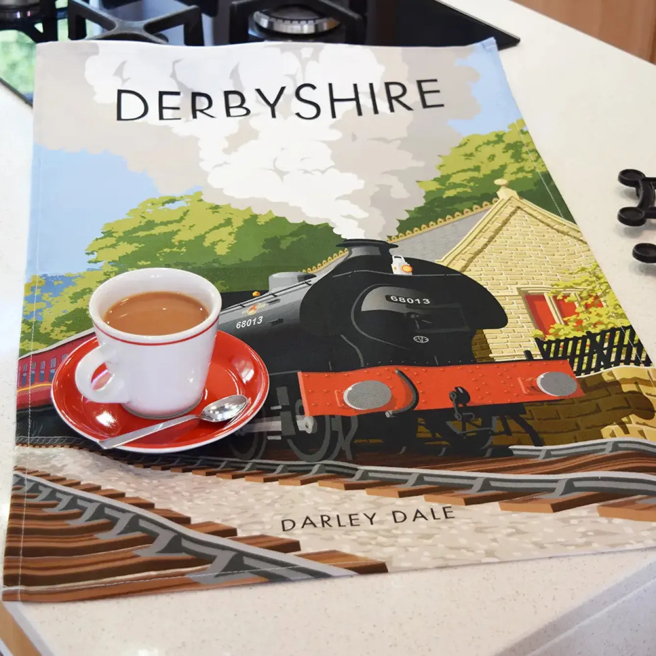 Town Towels Derbyshire - Darley Dale Tea Towel- Tea|Tea Towels