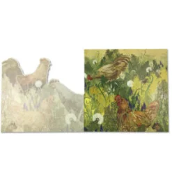 Emma Ball Die-Cut 'Chooks' Greetings Card- Greeting Cards